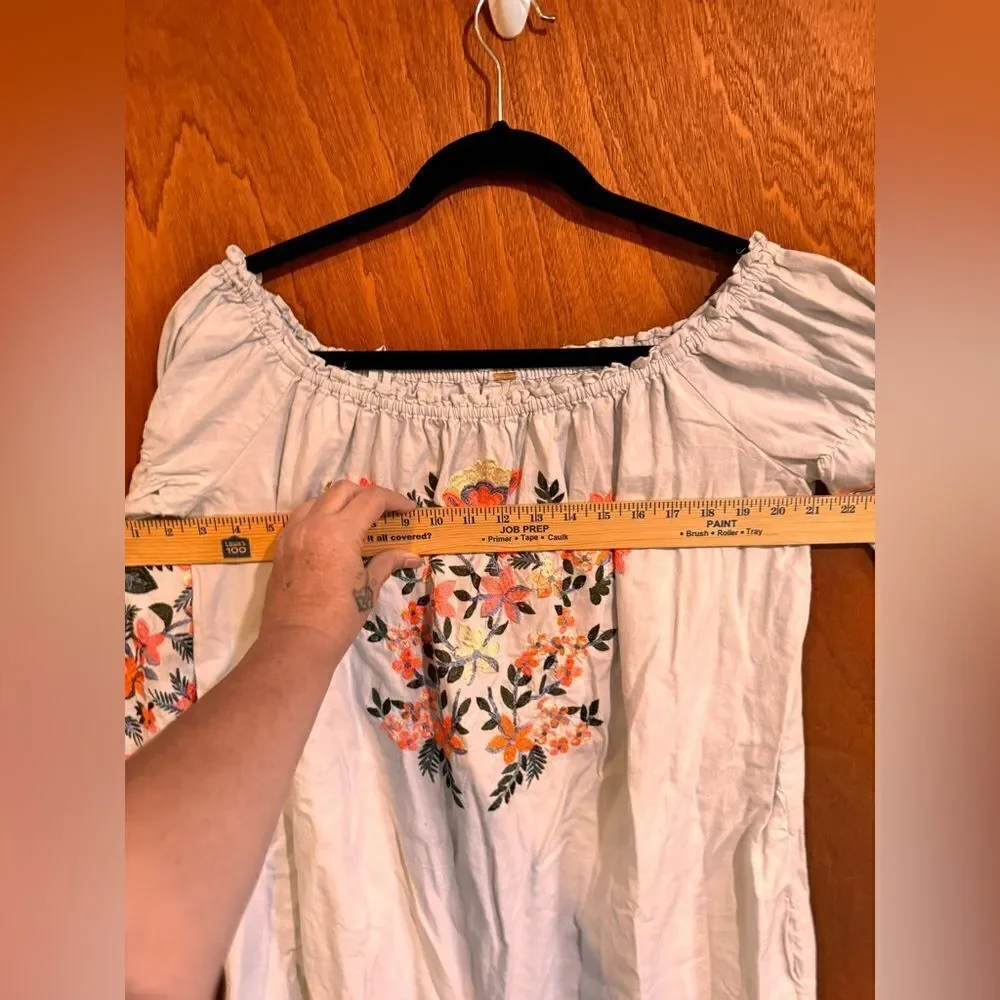 Free People Fleur Du Jour Off-The-Shoulder Mini Dress size  L